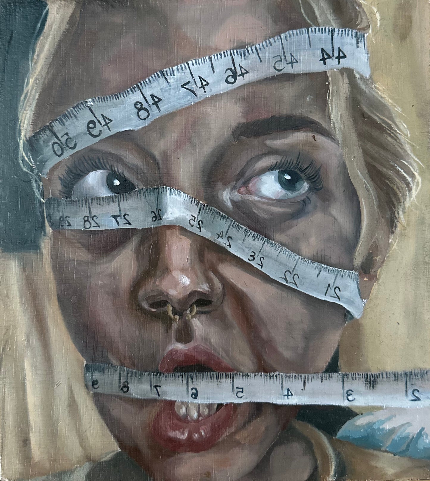 Cycle (Diptych) - Oil on Wooden Blocks 8in x 8.5in