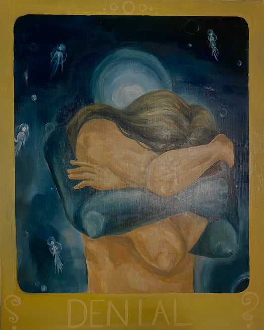 Denial - Oil on Wooden Panel 16in x 20in