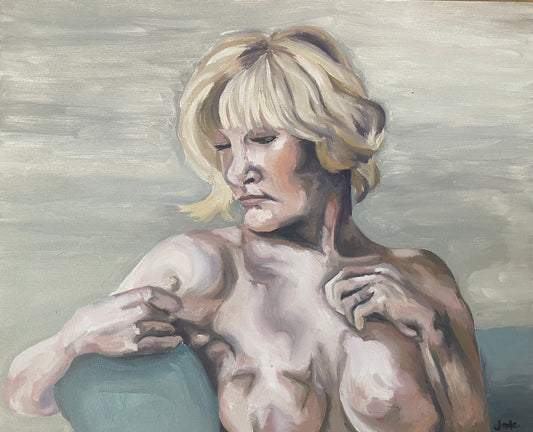 Comfort in My Skin - Oil on Canvas 16in x 20in